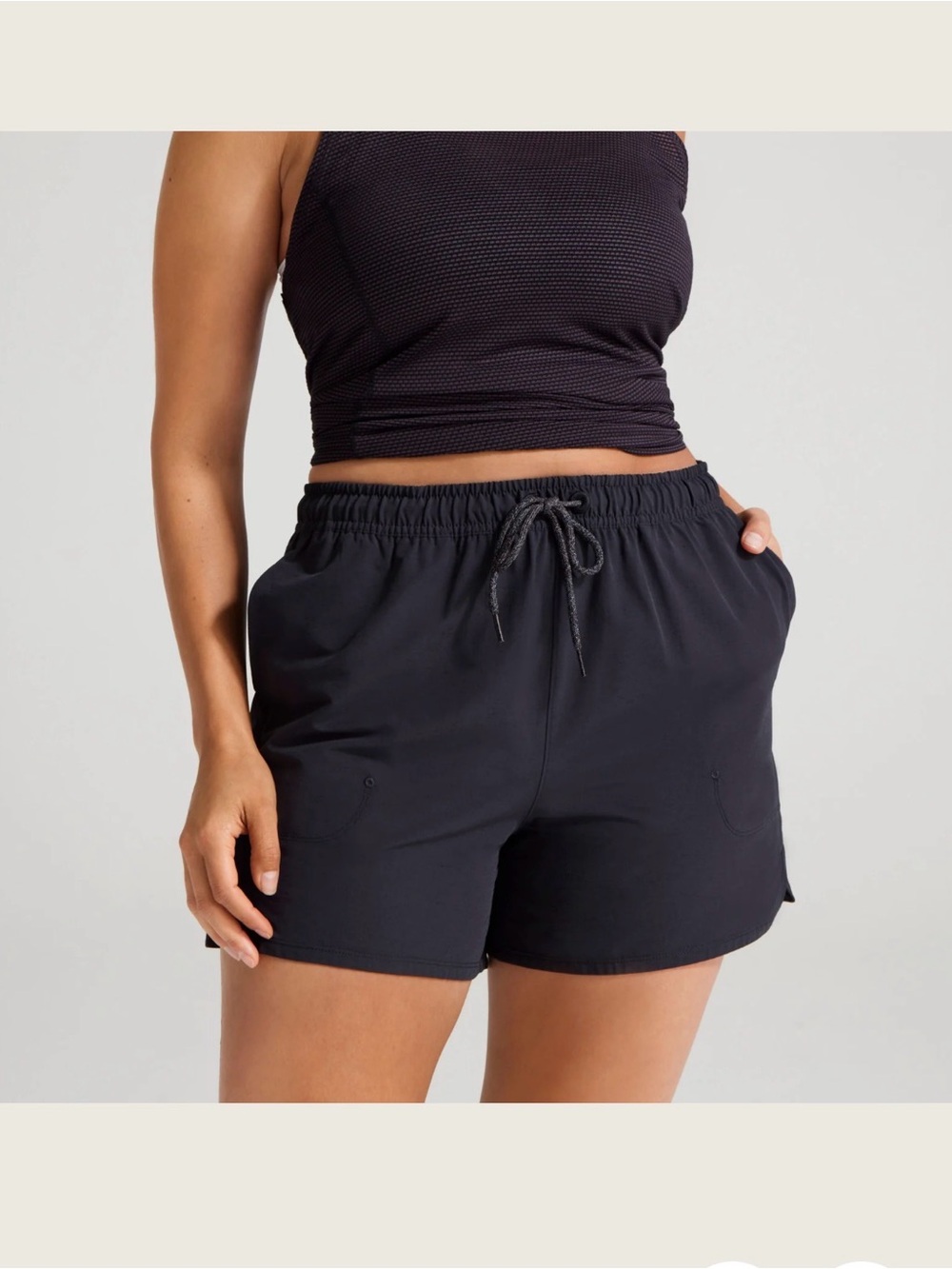 Allbird's Small Black Drawstring Active Shorts